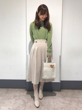 「バック」｜「アイテム（雑貨/ホビー）」を使った、はるなさん（レディース・159cm）の冬コーディネート