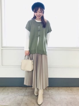 はるなさん（レディース・159cm）の冬コーディネート