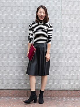 「ファークラッチ」｜「アイテム（ブーツ）」を使った、NBB STAFF03さん（レディース・163cm）の秋コーディネート