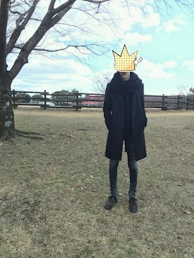 「SHADE by SHELLAC（シェイドバイシェラック）のアイテム」を使った、yujiさん（メンズ・176cm）の冬コーディネート