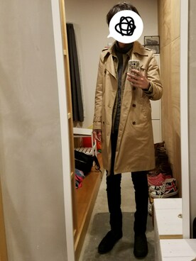 「MANEBU（マネブ）のアイテム（スリッポン）」を使った、yujiさん（メンズ・176cm）の秋コーディネート