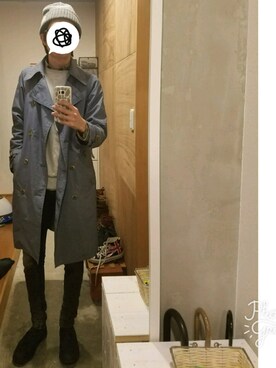 「MANEBU（マネブ）のアイテム（スリッポン）」を使った、yujiさん（メンズ・176cm）の秋コーディネート