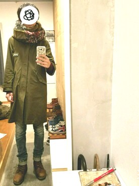 「VAIOUS（バイアス）のアイテム」を使った、yujiさん（メンズ・176cm）の冬コーディネート