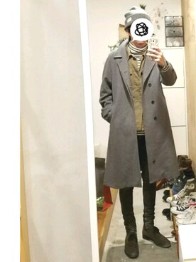 「Utility（ユーティリティー）のアイテム」を使った、yujiさん（メンズ・176cm）の冬コーディネート