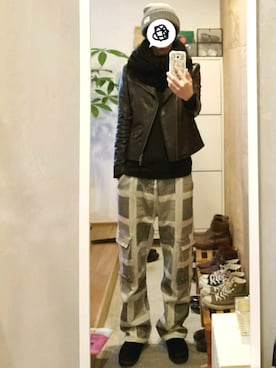 「ガラパン」｜「アイテム（ジャケット/アウター）」を使った、yujiさん（メンズ・176cm）の冬コーディネート