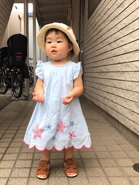 あかねくん&たっくんさん（キッズ・80cm）の夏コーディネート