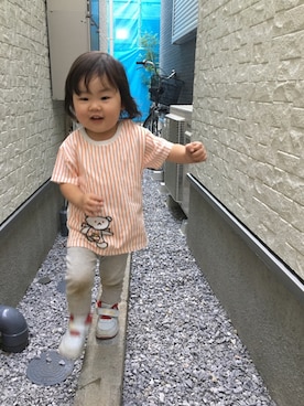 「しろくまちゃん」｜あかねくん&たっくんさん（キッズ・80cm）の春コーディネート