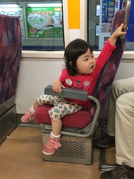 「Petit jam(プチジャム)のアイテム(パンツ)」を使った、あかねくん&たっくんさん(キッズ・90cm)の夏コーディネート