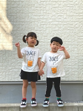 あかねくん&たっくんさん（キッズ・100cm）の夏コーディネート