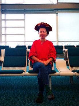 「CROSS（クロス）のアイテム」を使った、niuさん（レディース・159cm）の冬コーディネート