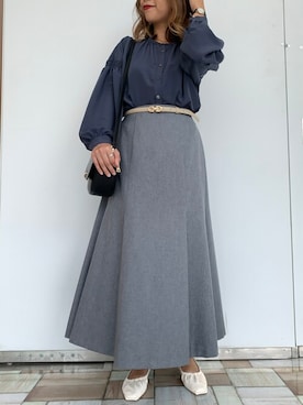 「きれいめコーディネート」｜three quarterさん（レディース・153cm）の秋コーディネート