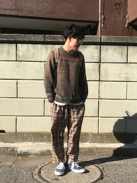 「ONE STAR」｜DIKEさん（メンズ・173cm）の秋コーディネート