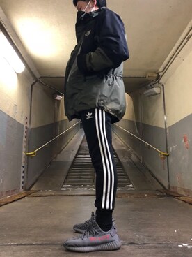 「イージーブースト」｜「アイテム（マウンテンパーカー）」を使った、Yukiさん（メンズ・170cm）の冬コーディネート