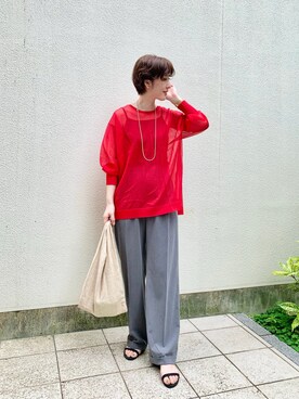 「TODAY'S SPECIAL（トゥデイズスペシャル）のアイテム（バッグ）」を使った、GOTOU_171cmさん（レディース・171cm）の春コーディネート