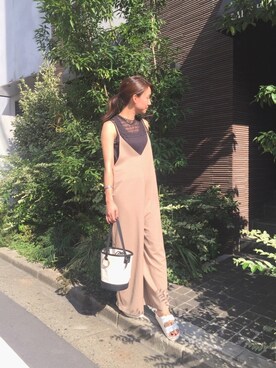 「Jocomomola（ホコモモラ）のアイテム（トップス）」を使った、h_ohmoriさん（レディース・166cm）の夏コーディネート