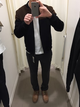 「Jack & Jones（ジャック アンド ジョーンズ）のアイテム（ジャケット/アウター）」を使った、狐狸先生さん（メンズ・180cm）の冬コーディネート