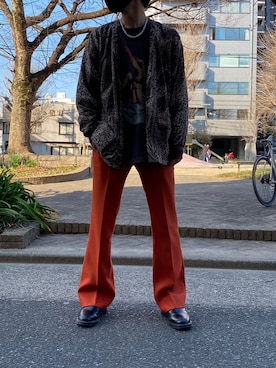 「DAIRIKU」｜「アイテム（スリッポン）」を使った、RYUSEIさん（メンズ・175cm）の冬コーディネート