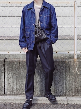 「Steven Alan」｜「アイテム（ブルゾン）」を使った、よしおさん（メンズ・175cm）の春コーディネート