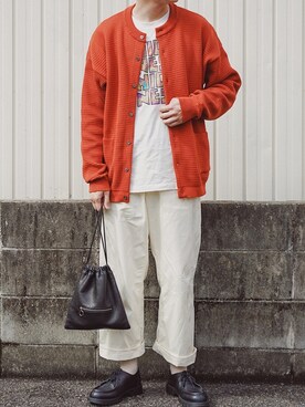 YASHIKIのカーディガン/ボレロ（オレンジ系）を使った人気ファッション 