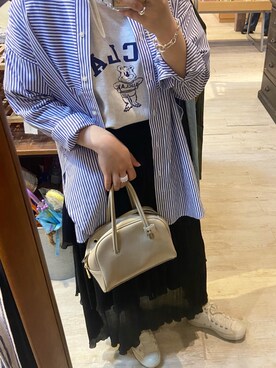 「ティシャツコーデ」｜riho0527さん（レディース・164cm）の春コーディネート