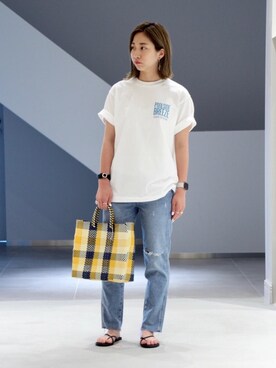 「OJO DE MEX（オホデメックス）のアイテム」を使った、小野寺　乙奈さん（レディース・161cm）の春コーディネート