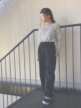 「アイテム（キャスケット）」を使った、びきさん（レディース・152cm）の秋コーディネート