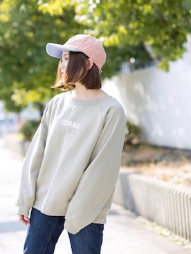 「Sense of Grace（センスオブグレース）のアイテム（キャップ）」を使った、びきさん（レディース・152cm）の冬コーディネート