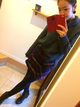 ゆみちょりさん（レディース・161cm）の冬コーディネート