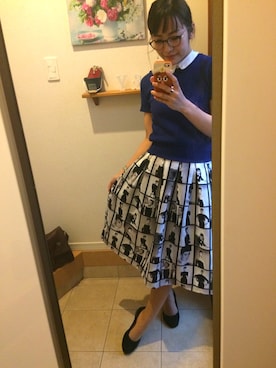 「OPAQUE（オペーク）のアイテム」を使った、ゆみちょりさん（レディース・163cm）の春コーディネート