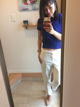 「OPAQUE（オペーク）のアイテム」を使った、ゆみちょりさん（レディース・163cm）の春コーディネート