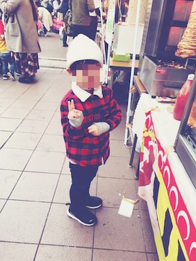 りりおさん（キッズ・110cm）の冬コーディネート