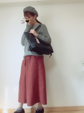 「アイテム（ブーティ）」を使った、pacchiさん（レディース・158cm・30代）の春コーディネート