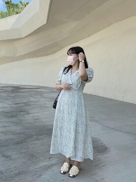 「PAZZO」｜「アイテム（ワンピース/ドレス）」を使った、Rei  Tungさん（レディース・153cm）の夏コーディネート