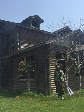 「UNIQUE（ユニーク）のアイテム（ジャケット/アウター）」を使った、尊贵qq白金会员さん（レディース・168cm）の春コーディネート