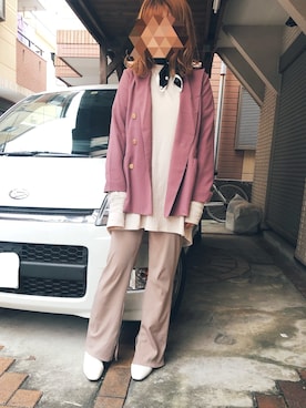 「Heather（ヘザー）のアイテム（財布/小物）」を使った、ykさん（レディース・160cm）の秋コーディネート