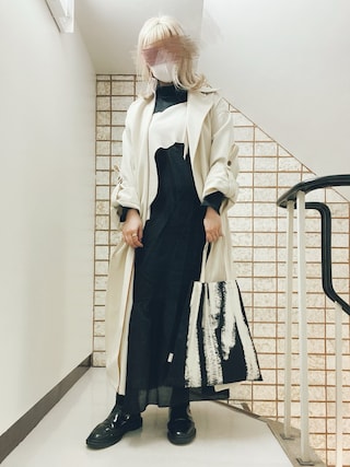 Ameri（アメリ）の「SOUFFLE OVER COAT（ステンカラーコート）」 - WEAR