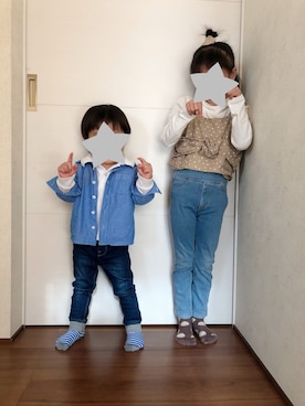 「BREEZE（ブリーズ）のアイテム（セットアップ）」を使った、Seenaa☆Tsuuguu☆ さん（キッズ・100cm）の秋コーディネート