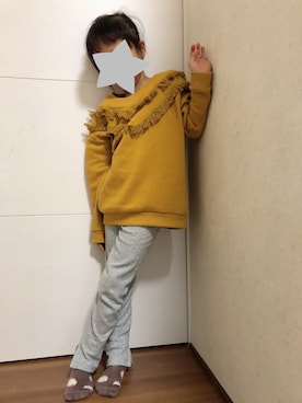 「マスタードイエロー」｜Seenaa☆Tsuuguu☆ さん（キッズ・110cm）の秋コーディネート