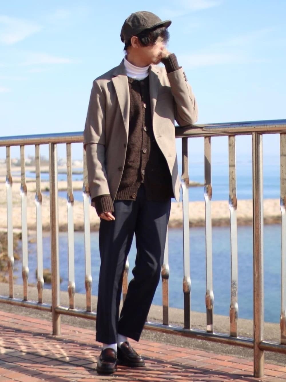 「たまこーで」｜「green label relaxingのSC GLR CAMP FREAK キャップ（キャップ、グレー系）」を使った、ししょー🎤さん（メンズ・168cm）の春コーディネートの1枚目の写真