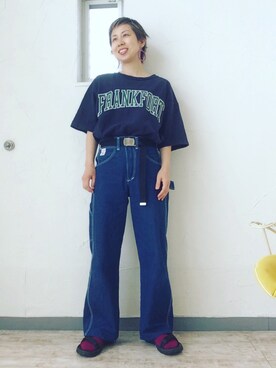 「POINTER（ポインター ）のアイテム」を使った、miiiiiさん（レディース・157cm）の春コーディネート