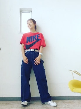 「POINTER（ポインター ）のアイテム」を使った、miiiiiさん（レディース・157cm）の夏コーディネート