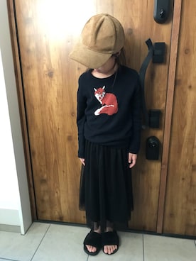 「コーデュロイキャップ」｜seriito☆さん（キッズ・125cm）の秋コーディネート