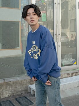 「SILVER BULLET（シルバーバレット）のアイテム（スウェット）」を使った、SILVER BULLET ZOZOTOWN OFFICIALさん（メンズ・171cm）の冬コーディネート