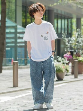 「SILVER BULLET（シルバーバレット）のアイテム（パンツ）」を使った、SILVER BULLET ZOZOTOWN OFFICIALさん（メンズ・171cm）の春コーディネート