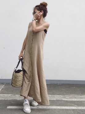 「FLYMODEL（フライモデル）のアイテム」を使った、riiiii_yuparipaさん（レディース・152cm）の夏コーディネート
