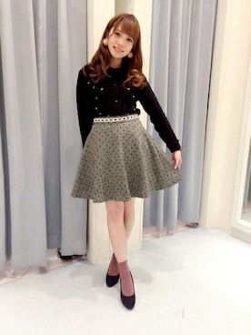 「LODISPOTTO（ロディスポット）のアイテム」を使った、LODISPOTTO OFFICIALさん（レディース・155cm）の冬コーディネート