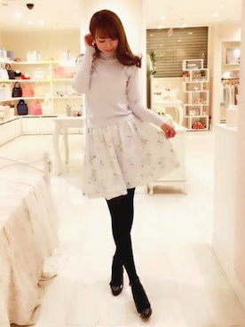 「LODISPOTTO（ロディスポット）のアイテム」を使った、LODISPOTTO OFFICIALさん（レディース・162cm）の冬コーディネート