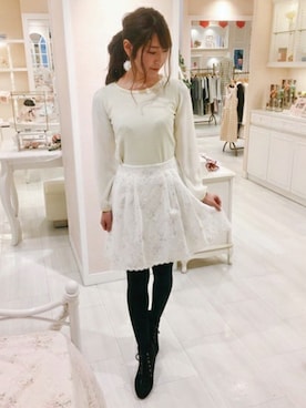 「LODISPOTTO（ロディスポット）のアイテム」を使った、LODISPOTTO OFFICIALさん（レディース・164cm）の冬コーディネート