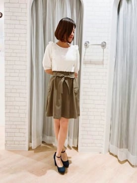 「LODISPOTTO（ロディスポット）のアイテム」を使った、LODISPOTTO OFFICIALさん（レディース・157cm）の春コーディネート