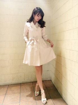 「LODISPOTTO（ロディスポット）のアイテム（トレンチコート）」を使った、LODISPOTTO OFFICIALさん（レディース・162cm）の春コーディネート